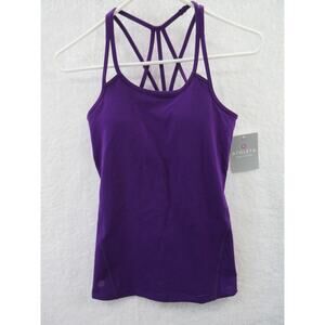 NWT Athleta Purple Empowerment 2 Strappy Tank Top Bra Workout Fitness Sz XS